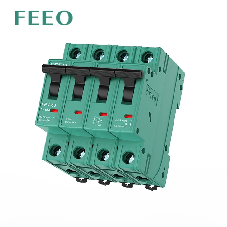 DC MCB 4P 1000VDC 10KA Circuit Breaker